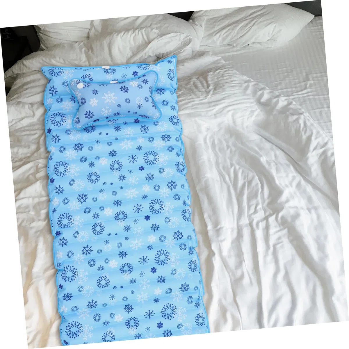 KICHOUSE Materasso Ad Acqua Estivo Cuscinetto Di Ghiaccio Rinfrescante, Morbido e Riciclabile, Adatto Per Adulti e Ragazzo Ragazza, Per Uso Domestico e Dormitori, Formato Singolo 190x75 Cm