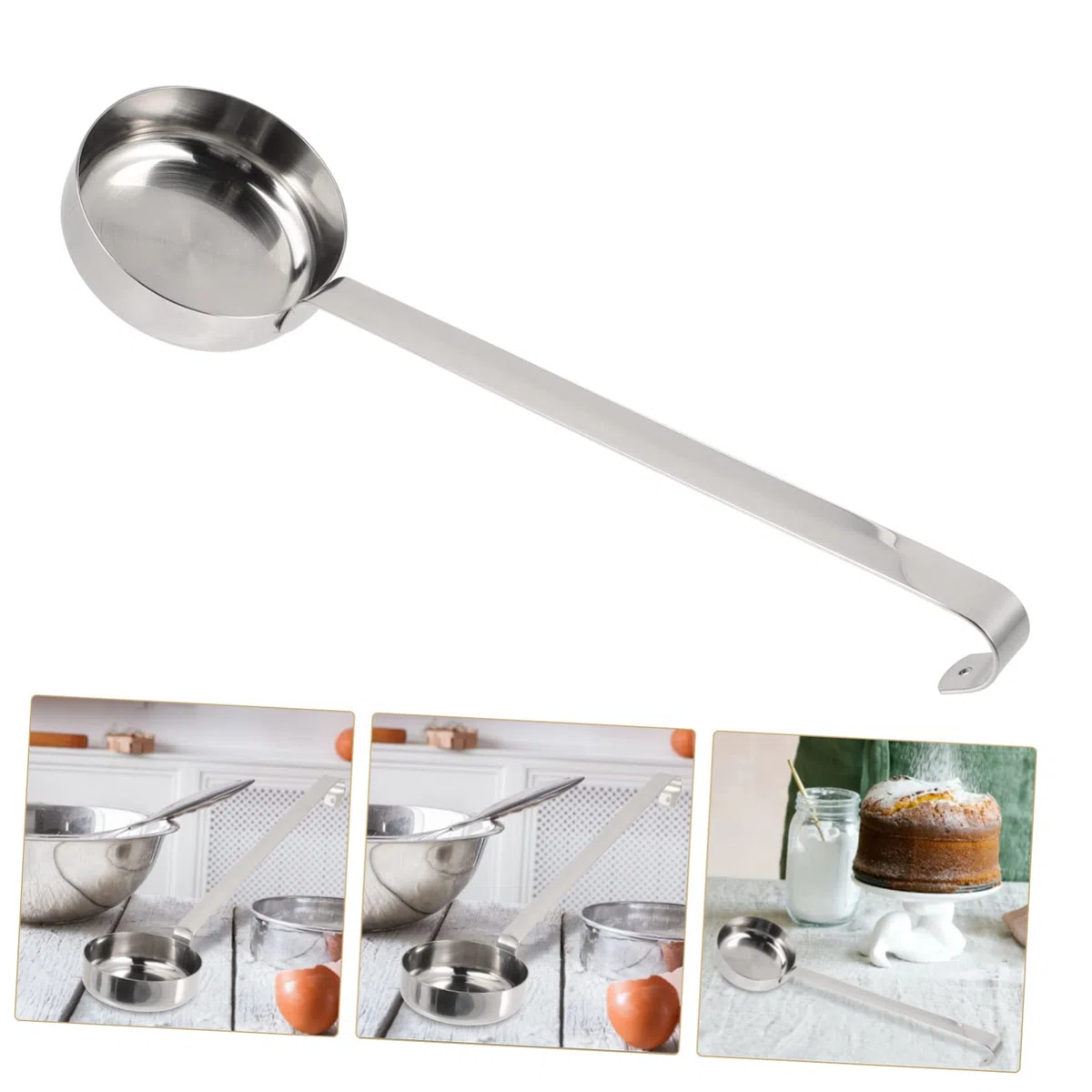2pezzi Inossidabile Per Pizza e Salsa Utensile Per Ristoranti e Domestiche Per Spalmare e Misurare Condimenti