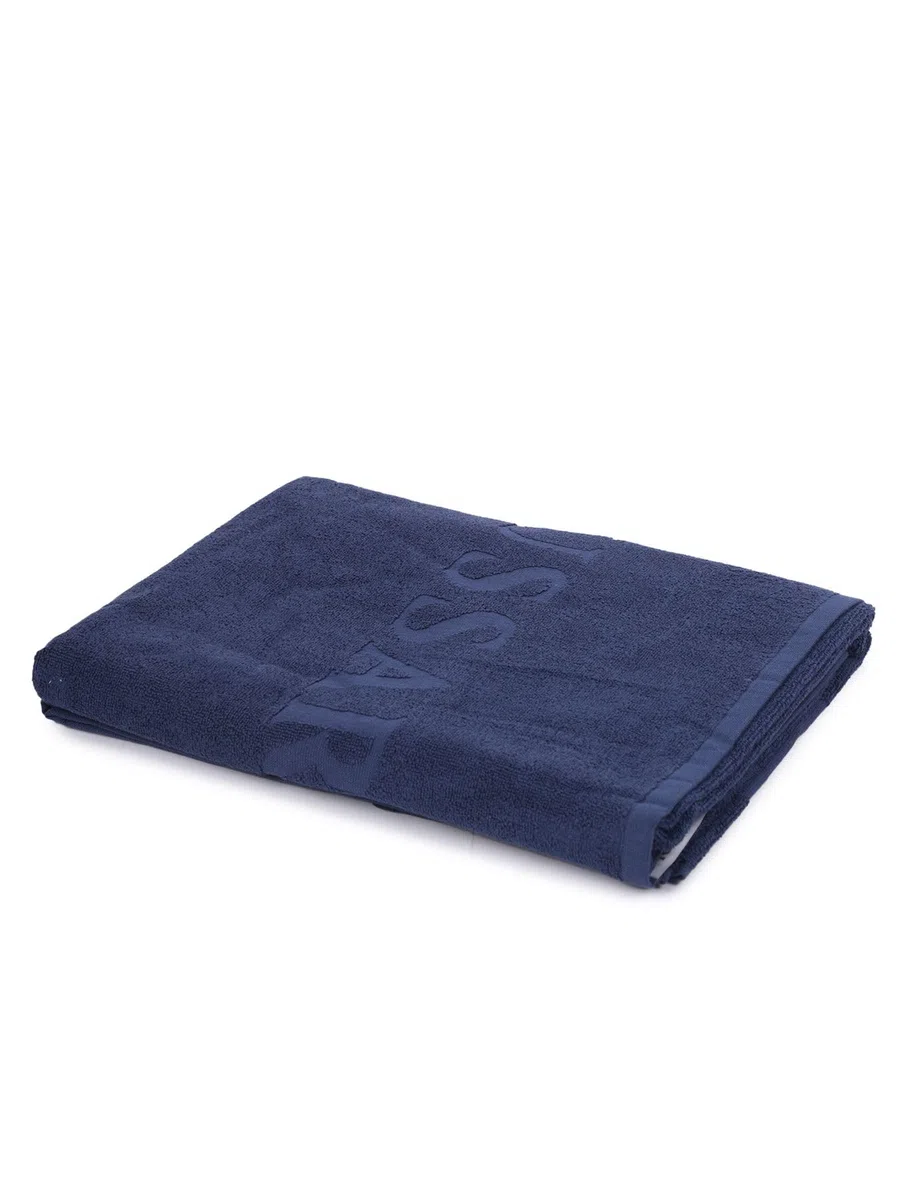 Trussardi Telo mare piscina o spa cotone spugna tessuto logato cm.170 x 90 (circa) articolo TRU2MTW01, DAB Dark blue, Taglia unica