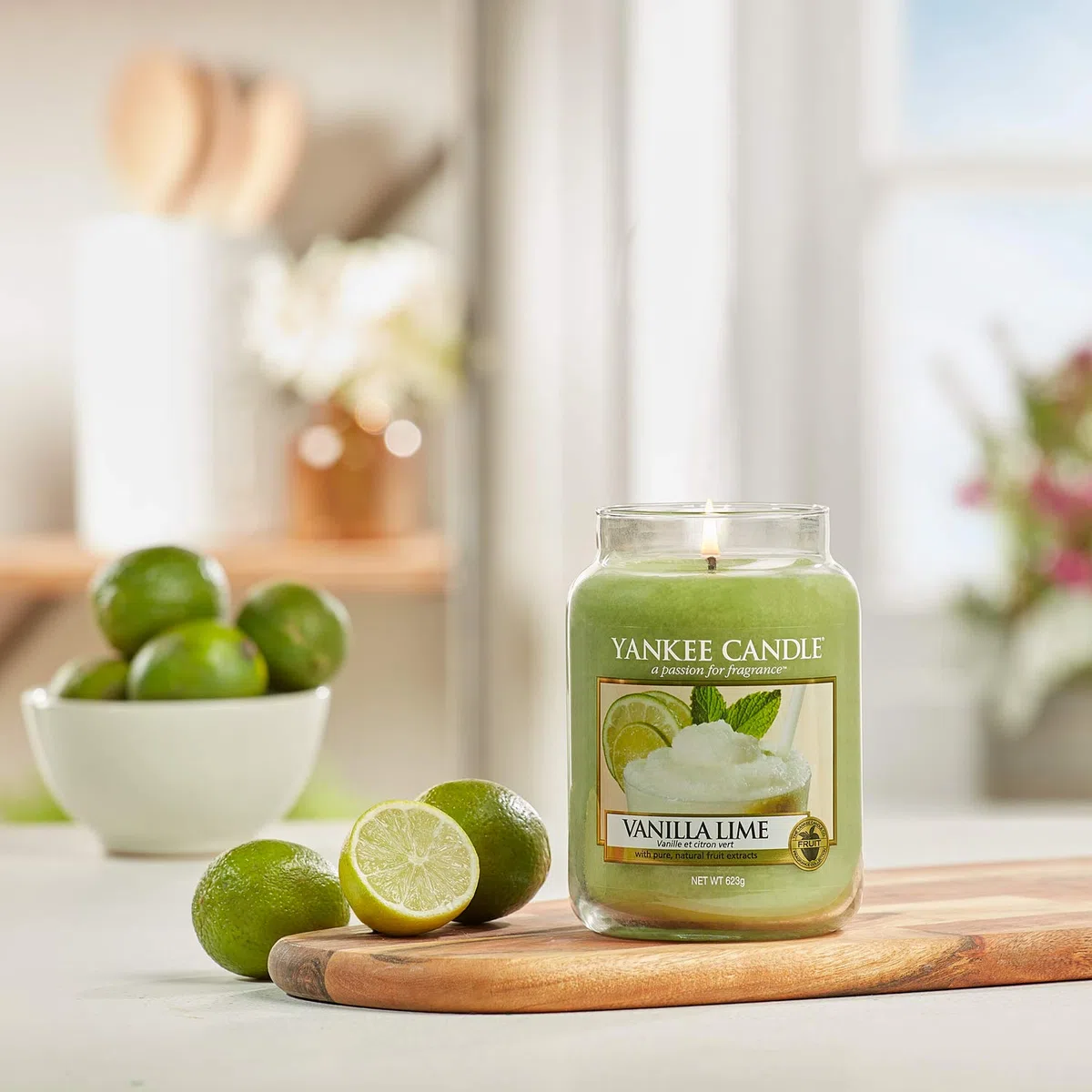 Yankee Candle Candela profumata in giara media | Calce alla vaniglia | Durata Fino a 75 Ore