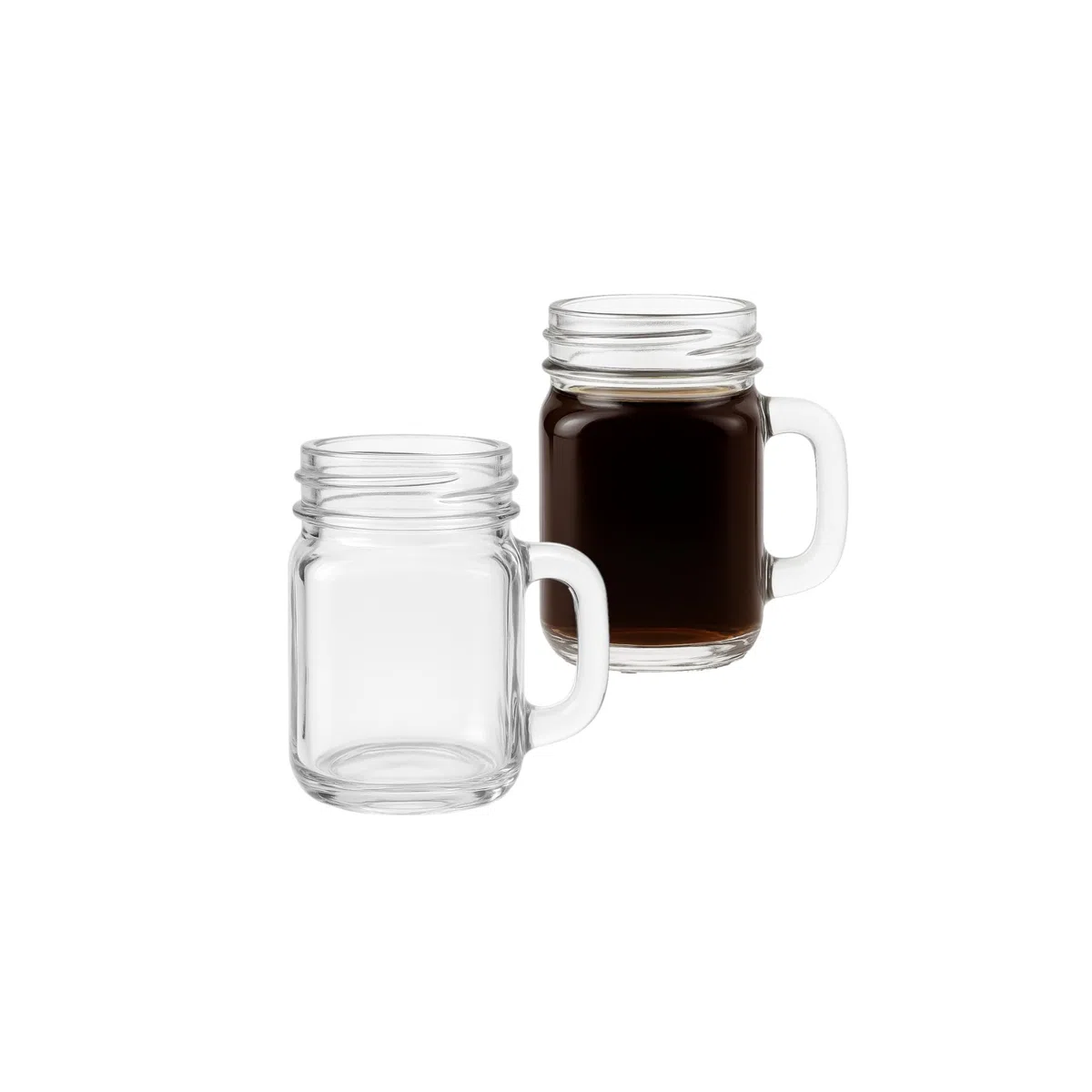 gouveo Set di 24 Mini bicchieri 30 ml con manico e tappo a vite (0,03 l) argentato – Bicchiere da shot, da liquore, di degustazione per buffet, bar di casa, catering (TGH030S)