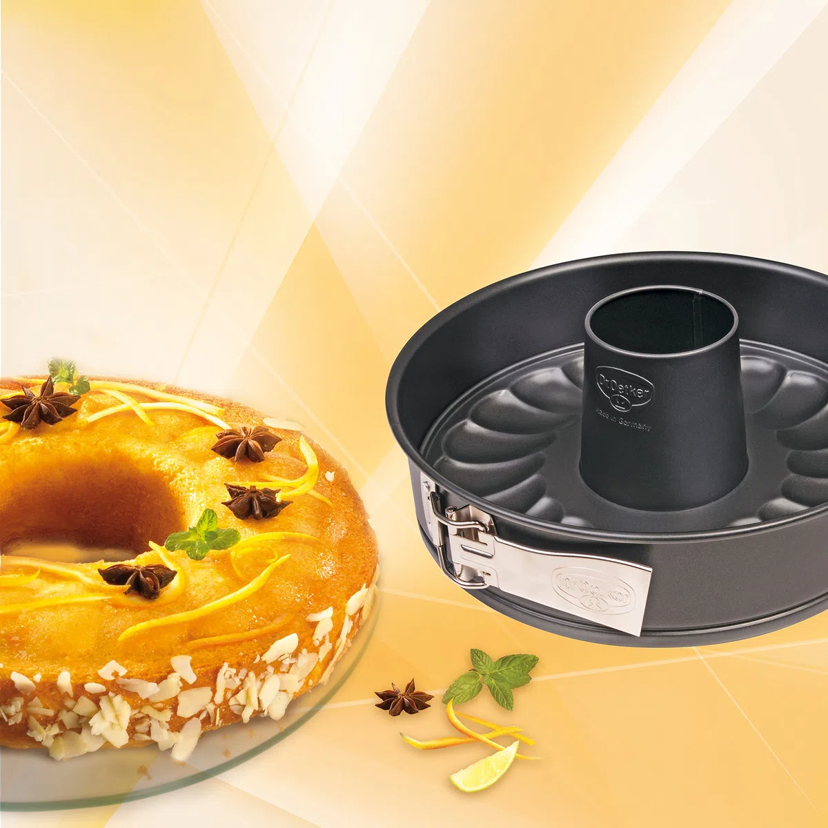 Dr. Oetker Tradition Tortiera Apribile 2 Fondi, Alluminio, Nero, 28 Cm