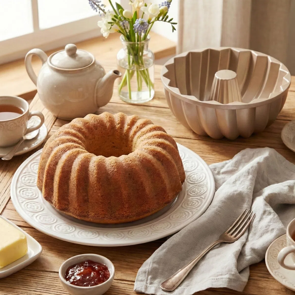 Erreke Stampo Ciambella con Doppio Rivestimento Antiaderente, Classico | Stampo Torta. Alluminio Pressofuso Resistente. Savarin Cottura Uniforme. Per Dolci Fatti in Casa