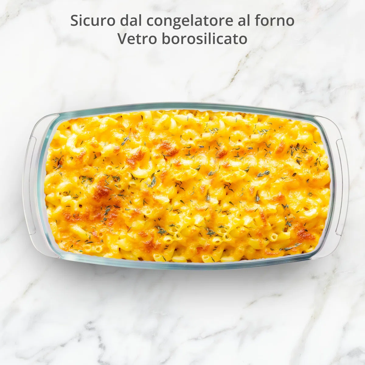 Winter Shore Pirofila Vetro 1,8 l (2 Pezzi) - Teglia per Pane in Cassetta Grande Antiaderente con Coperchio e Manici - Microonde, Forno, Congelatore, Lavastoviglie, Senza BPA - Stampo Pane in Cassetta