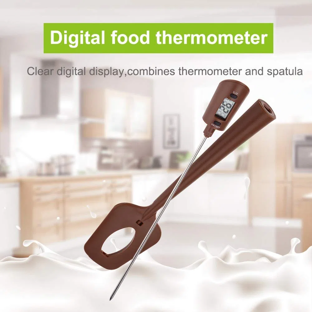MAGT Termometro per Cioccolato, Termometro Digitale in Silicone Termometro da Forno con Display per Creme Sciroppi Salsa