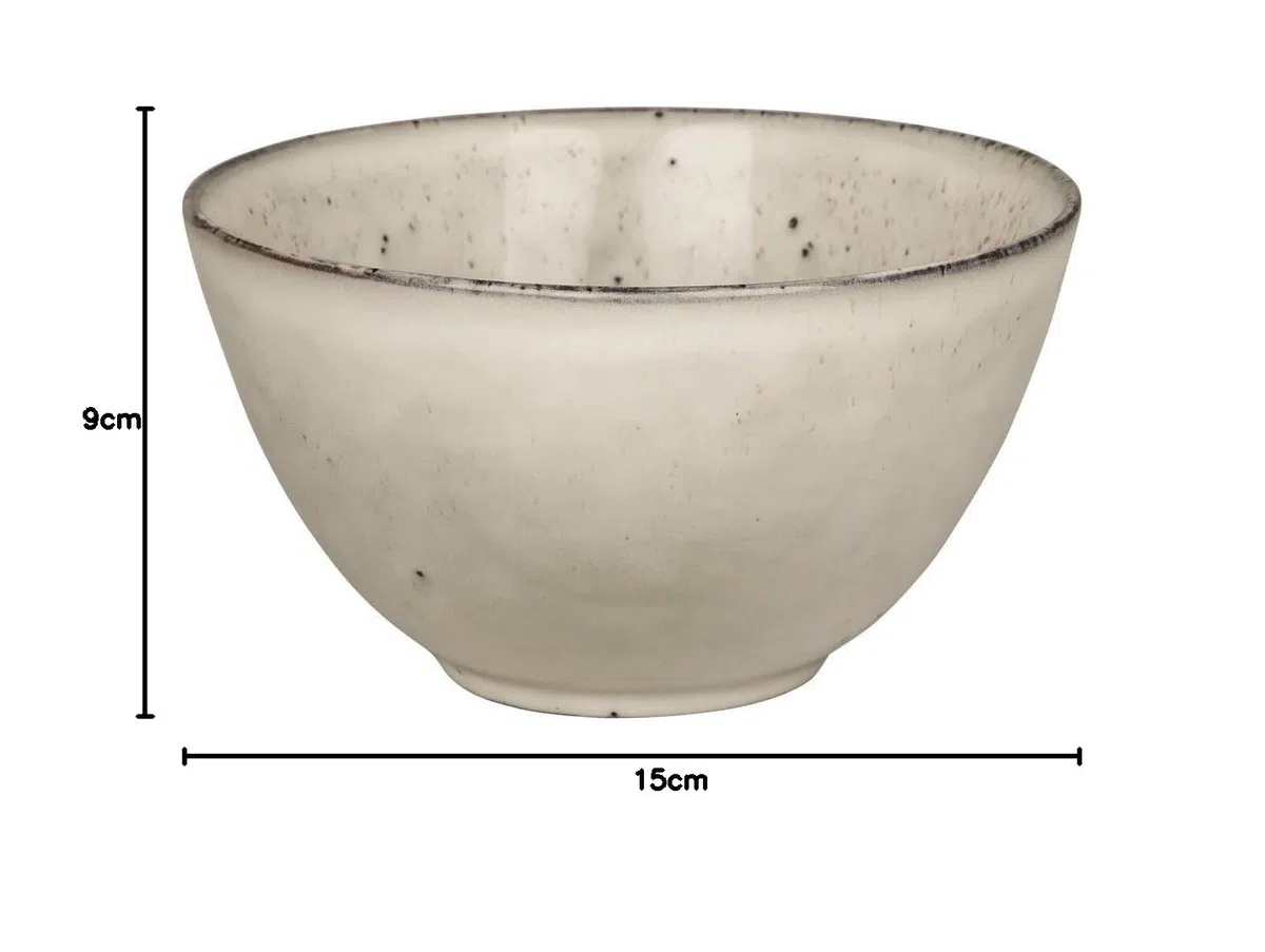 broste Copenhagen Nordic Sand - Ciotola Ø 15 cm, colore: Crema