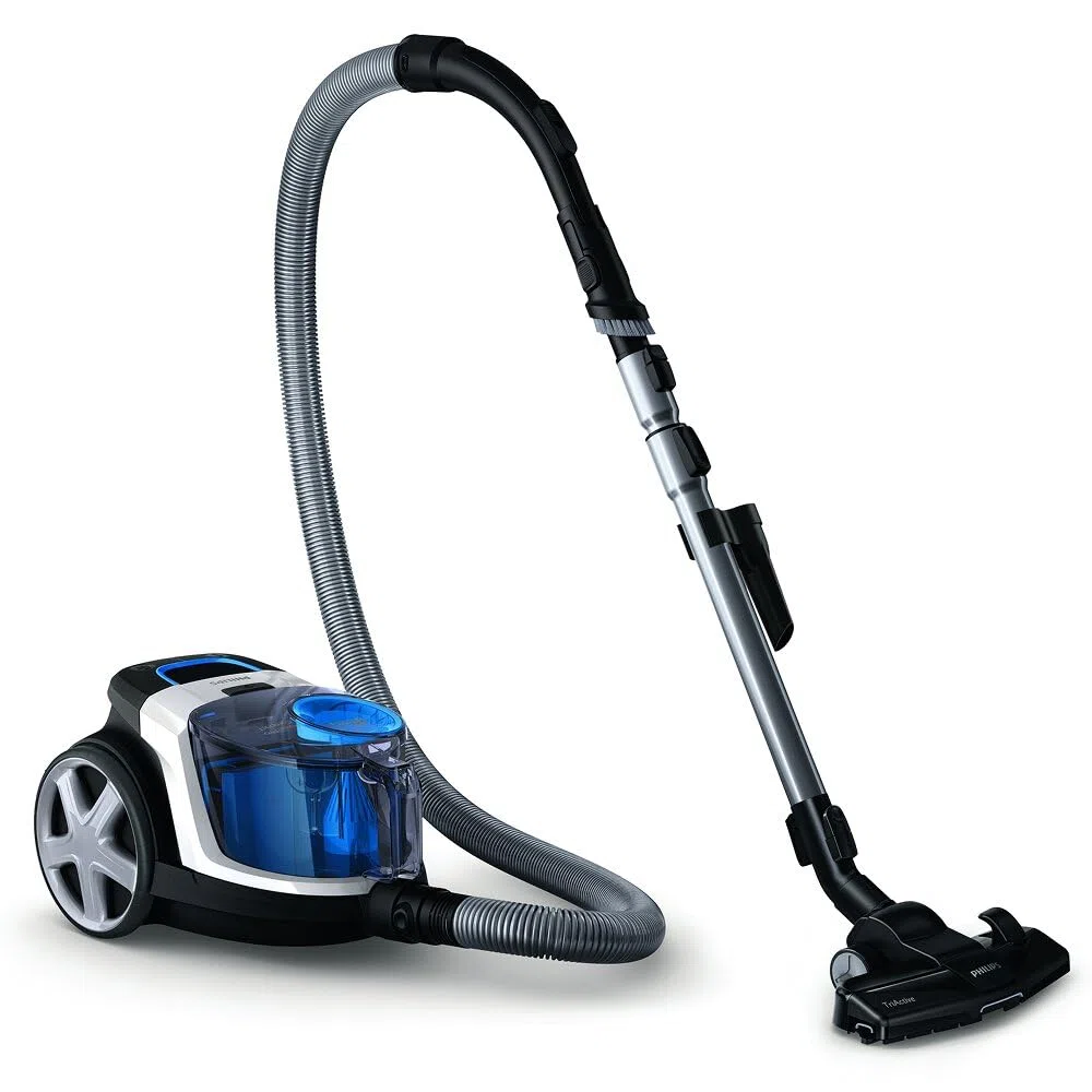 Aspirapolvere senza sacco Philips PowerPro Compact – Leggero, Potenza di Aspirazione 900 W, Bocchetta TriActive Per Pavimenti Duri e Tappeti, Filtro HEPA H13 Antiallergico, PowerCyclone 5 (FC9332/09)