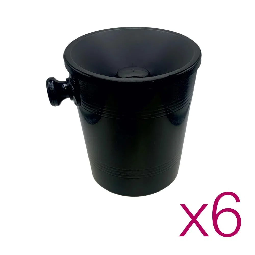 Ferrari Group Nuova Sputavino Sputacchiera in plastica Nero 1,2 lt. degustazione Vino (6 pz)
