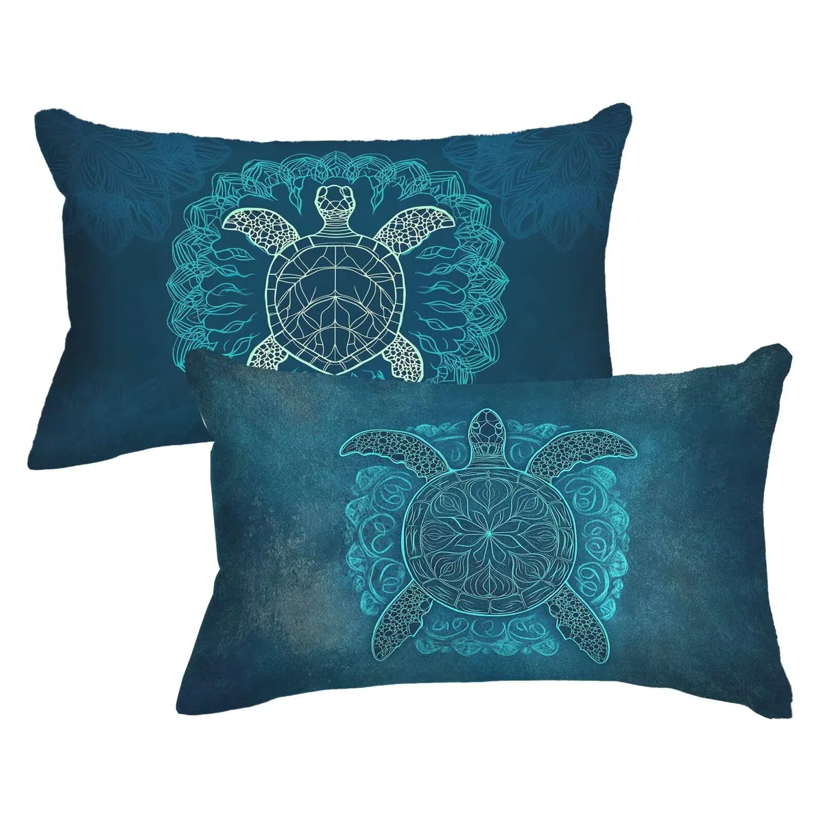 Federe Cuscini Divano 50x80 Rettangolari Federe Cuscino Letto Set di 2, Copricuscini Turchese Morbido Velluto Cuscini per Divano Animale con Cerniera Invisibile Copri Cuscino Letto per Casa w0u-93