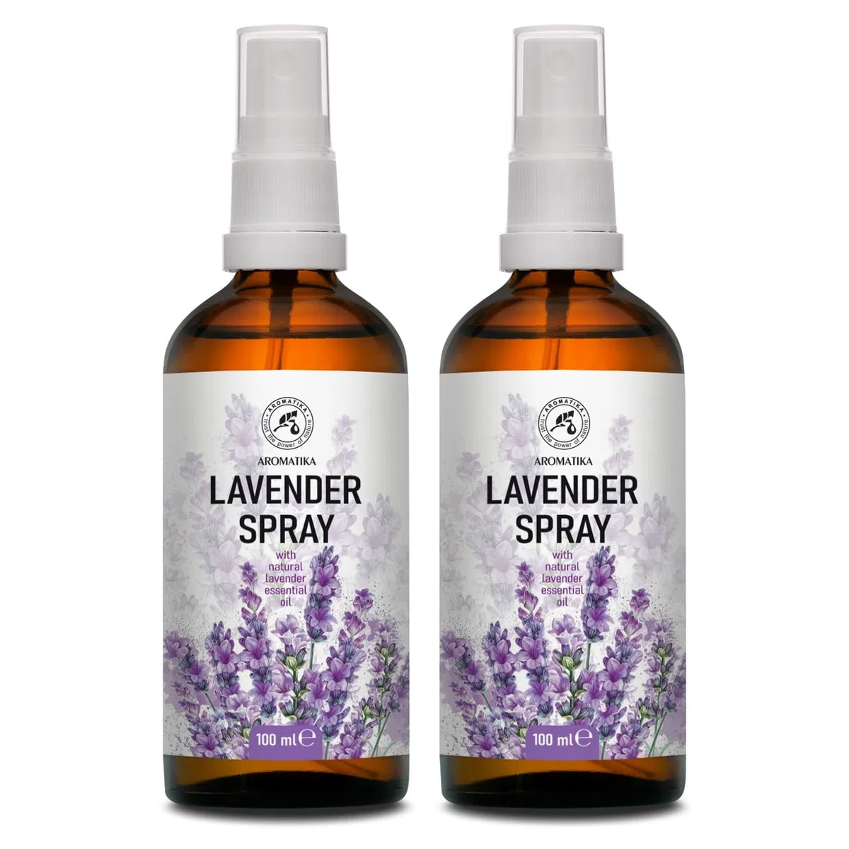 Spray Lavanda 2x100ml - 100% Pura di Olio Essenziale di Lavanda - Ottimo per Yoga - Spray per Cuscino - Rilassamento - Sonno