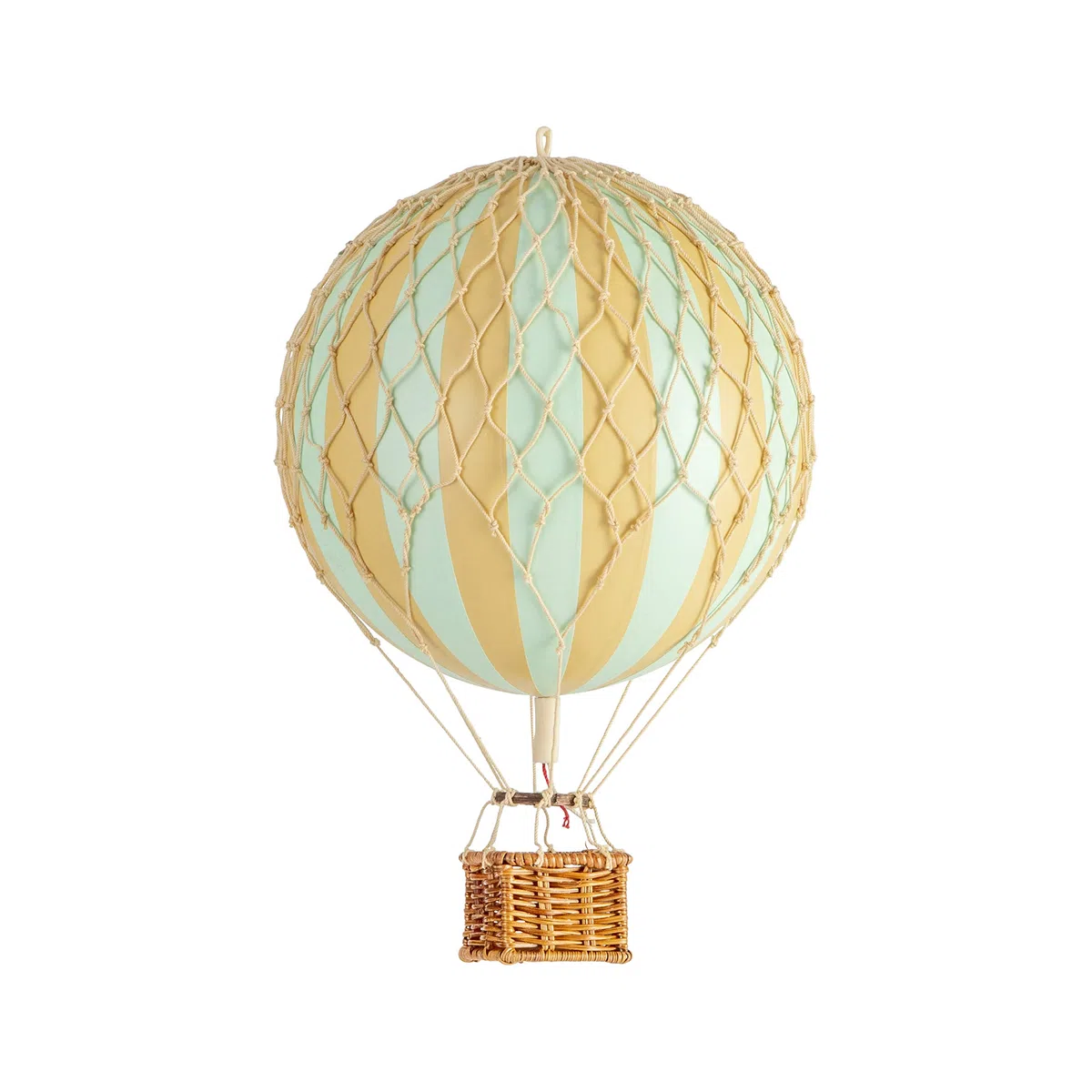 Mini Mongolfiera Decorativa Tiffany Menta da Appendere