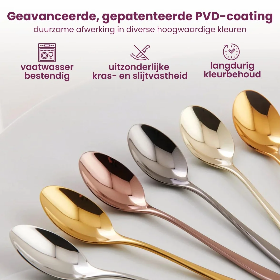 Sambonet - Taste Set di Posate da Tavola per 6 persone, 24 pezzi in Acciaio Inox finitura PVD : 6 forchette, 6 cucchiai, 6 coltelli, 6 cucchiaini da tè, Lavabili in lavastoviglie, Nero