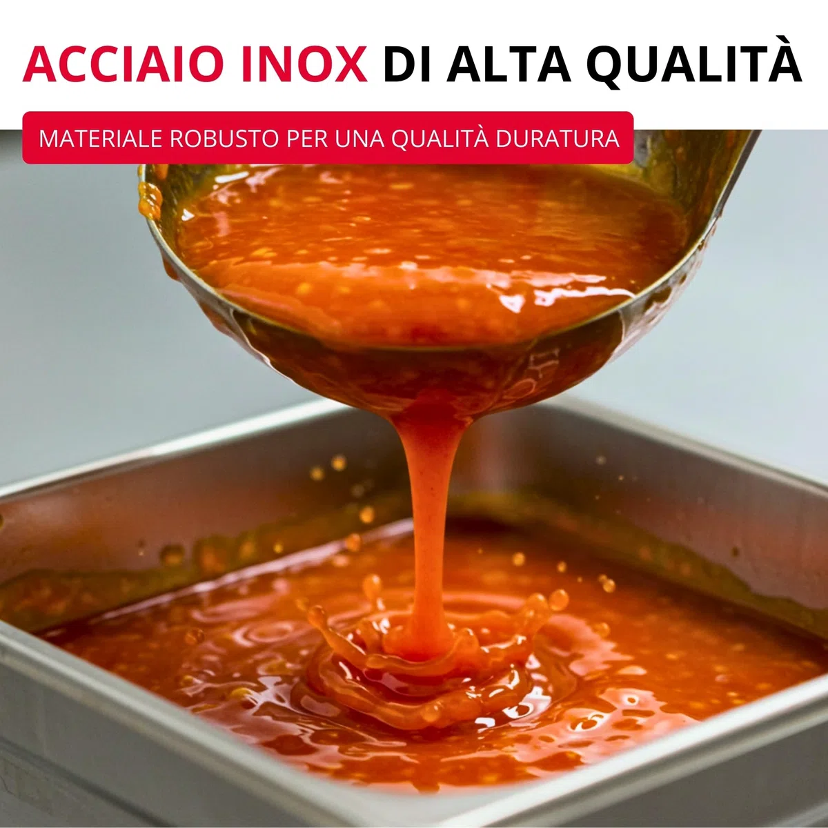 Westmark Mestolo Pro – piccolo in acciaio inossidabile per la cucina professionale – Mestolo per salse, condimenti, ecc. – Argento, Ø 9 cm, 200 ml