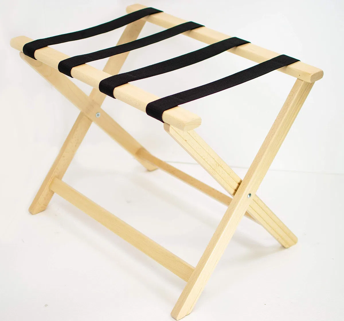 ZStyle Porta valigie Naturale portavaligia reggivaligie Legno Camera Letto arredo Design faggio B&B albergo Hotel