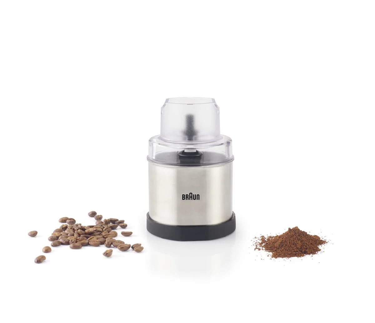 Braun Accessorio Macina Caffè Macina Spezie per Minipimer MultiQuick MQ7X, MQ7WH, MQ9 con Sistema Easy Click Plus, MQS270SI, Argento