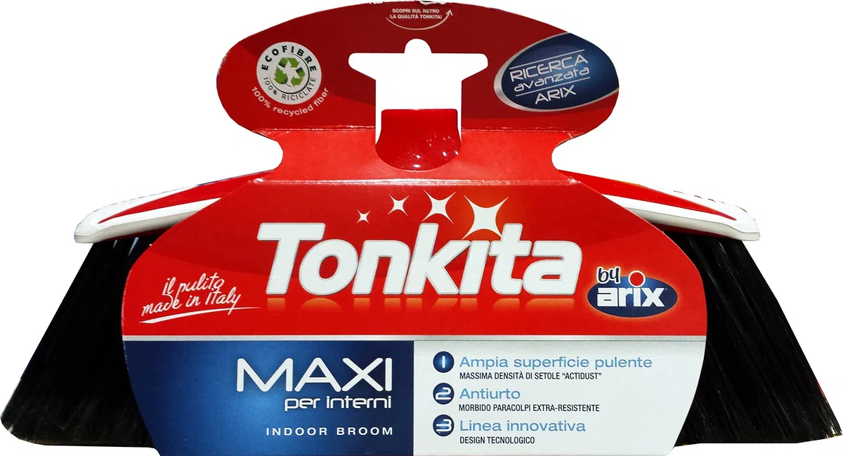 6 x TONKITA Scopa Maxi Per Interni Senza Manico