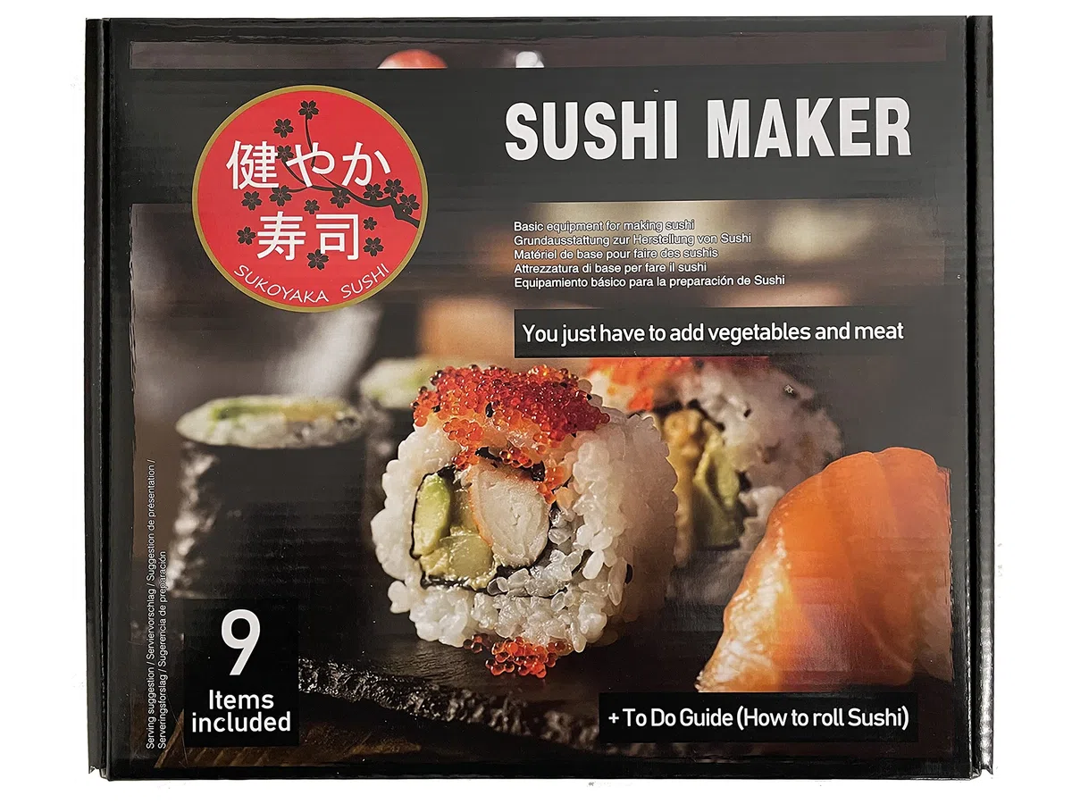 Seba Garden Itasan - Kit per sushi da 9 pezzi, set completo per sushi, ideale da provare o come regalo, guida multilingue per usarlo (lingua italiana non garantita)