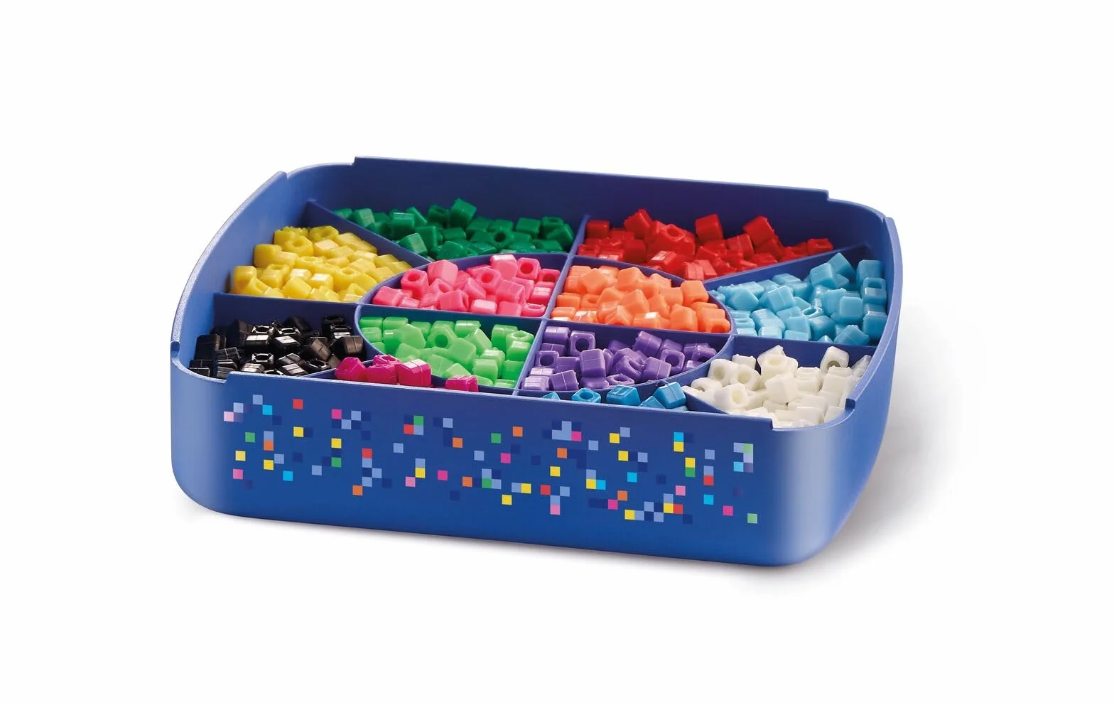 Maped Creativ Pixel Factory - Kit completo per creazione di oggetti in perle d'acqua in stile pixel art, modelli, perle d'acqua quadrate, griglia di creazione e accessori - attività manuale a partire