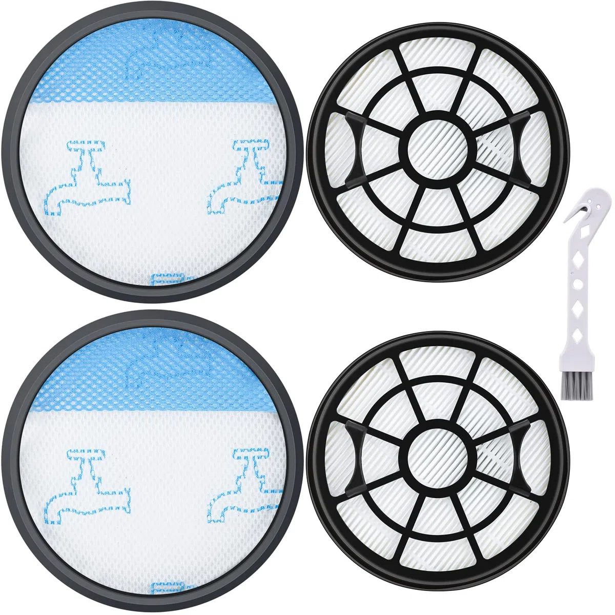 4 Pezzi Filtro per Rowenta Swift Power Cyclonic Aspirapolvere RO2910EA RO2913EA RO2915EA RO2932EA RO2933EA RO2957EA RO2981EA,Filtri HEPA con Filtro Spugna Ricambio di Accessori ZR904301