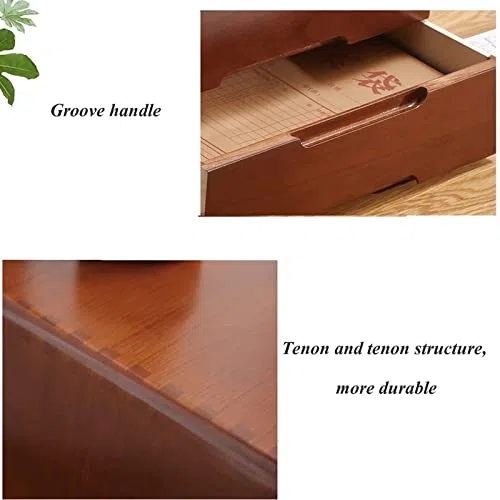 Scatola da scrivania in legno con serratura, sicura soluzione Sto per casa e ufficio, accessori da scrivania per migliorare nizat