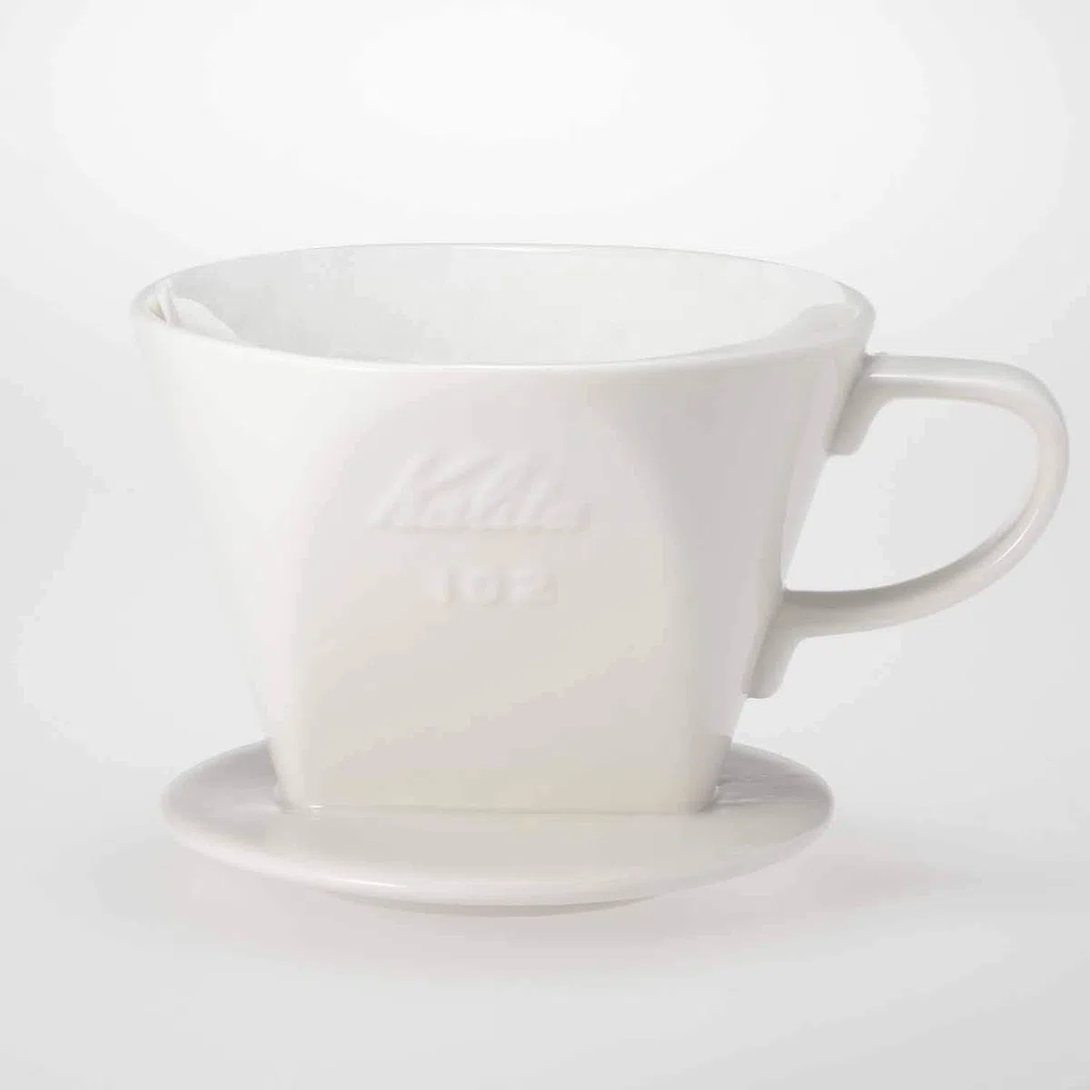 Kalita Ceramic Coffee Dripper 102 - Lotto White # 02001 by Kalita