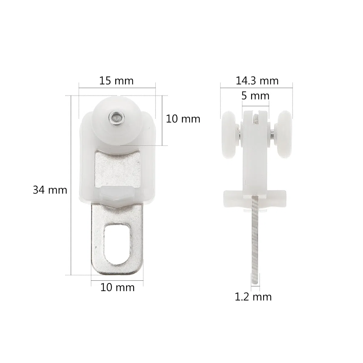 Angoily Ganci per Tende 50Pcs Pista della di Finestra A Tende Pista Carrier Scivolo Ruote Panneggio Binario di Scorrimento Aliante Ganci Hardware per La Casa