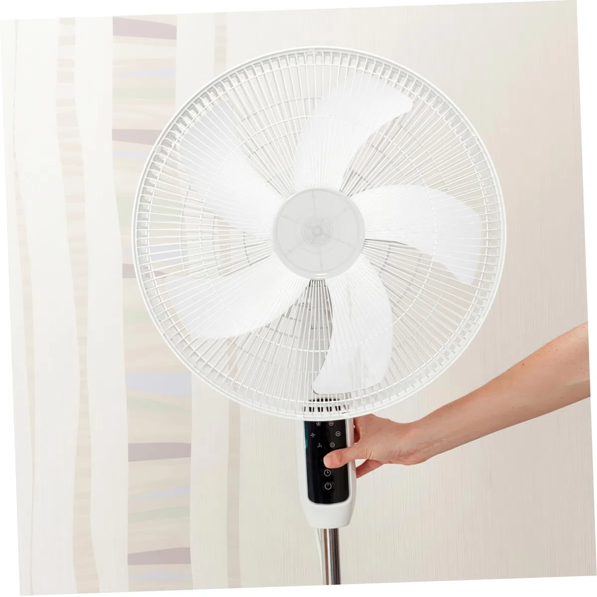 Homoyoyo Pale di Ricambio in Bianca, Facili da 5 Foglie in Bianca Facili da da 14,5 Pollici per Uso e Ventilatore da per Ventilatore Elettrico