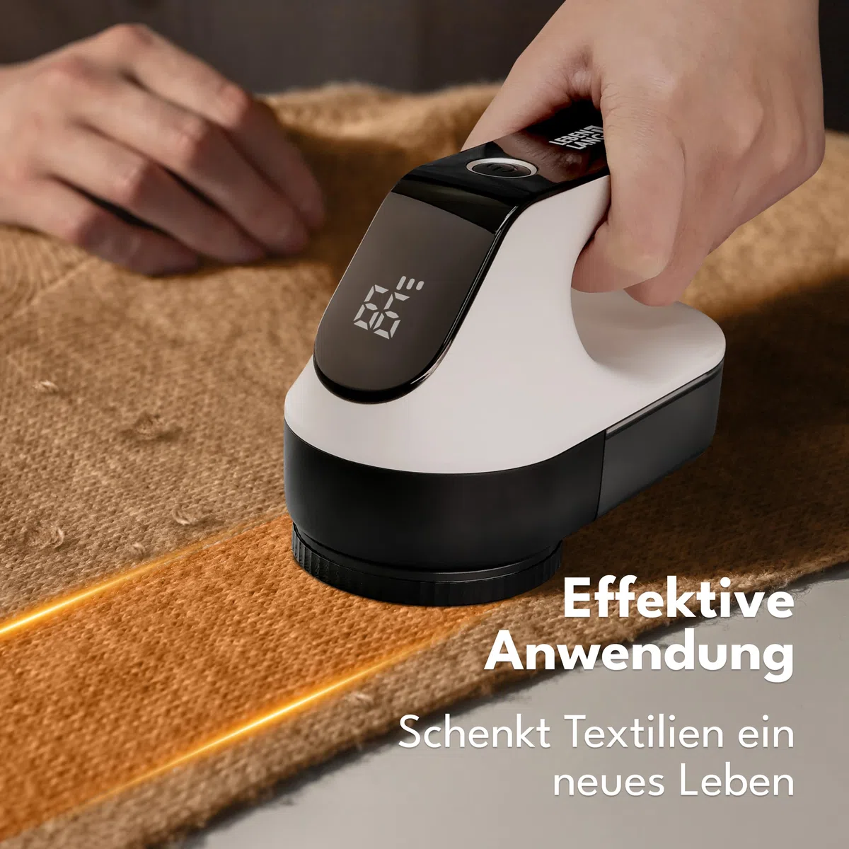 LEBENLANG Leva pelucchi elettronico ricaricabile 2000mAh – Incl. Display LED & Spazzola per Pulizia | Togli rimuovi maglioni Tira peluche Fino a 2 ore di autonomia Macchinetta levapelucchi elettrico