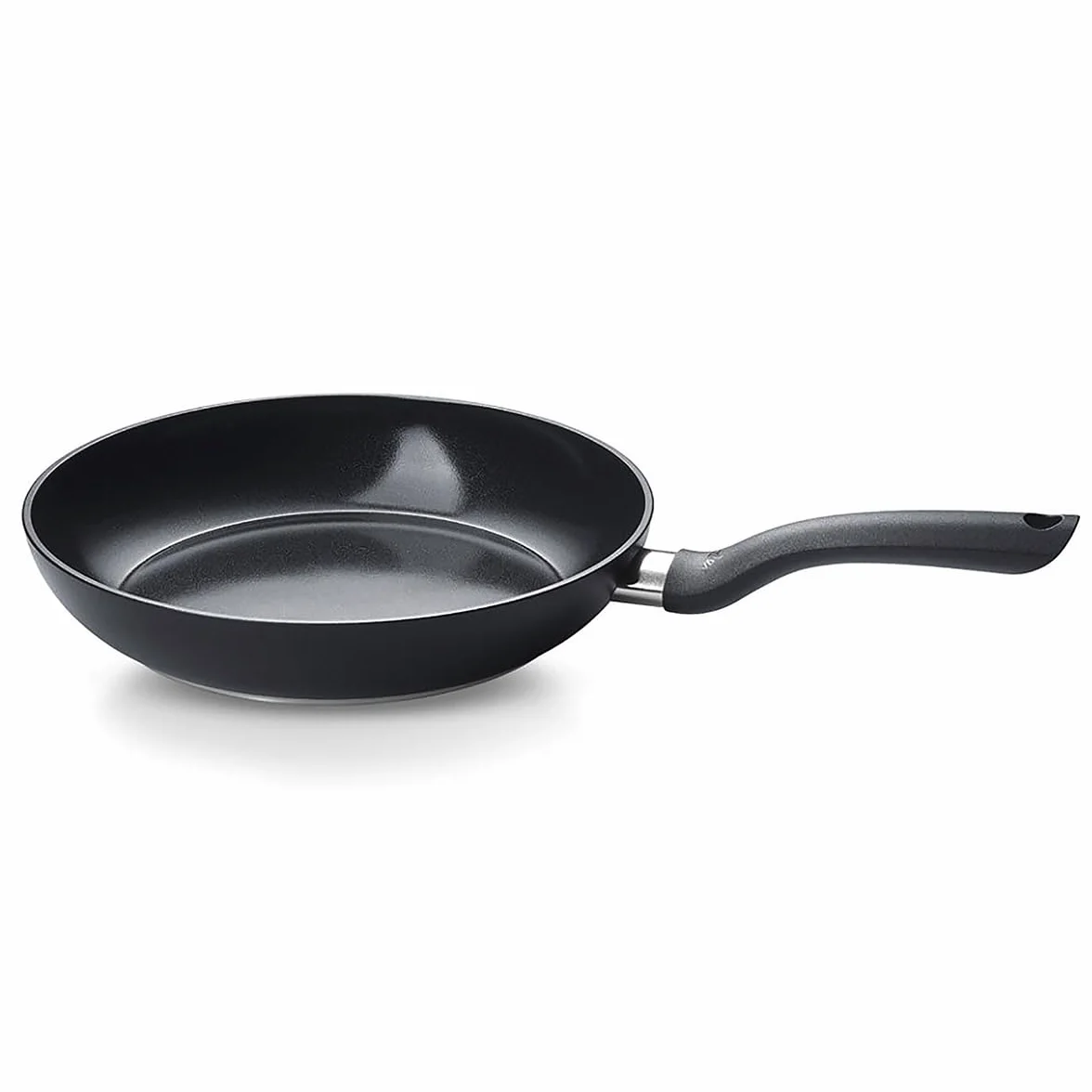 Fissler Essential Black/Padella rivestita in alluminio (28 cm) rivestita in ceramica, padella prodotta senza PFAS/PTFE, a induzione, made in Germany