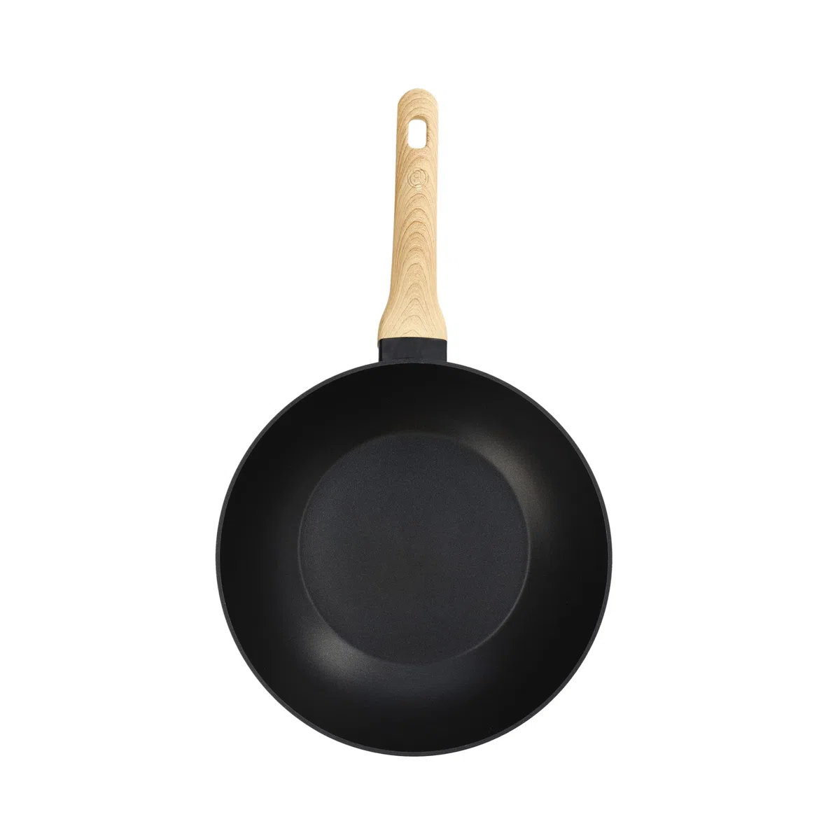 MasterChef Wok, Padella Antiaderente 28cm, Pentole Aluminio, per Salta e altro, Cinese, Induzione e altro, Tutti i Piani, Antigraffio, Lavabile in Lavastoviglie, Nero