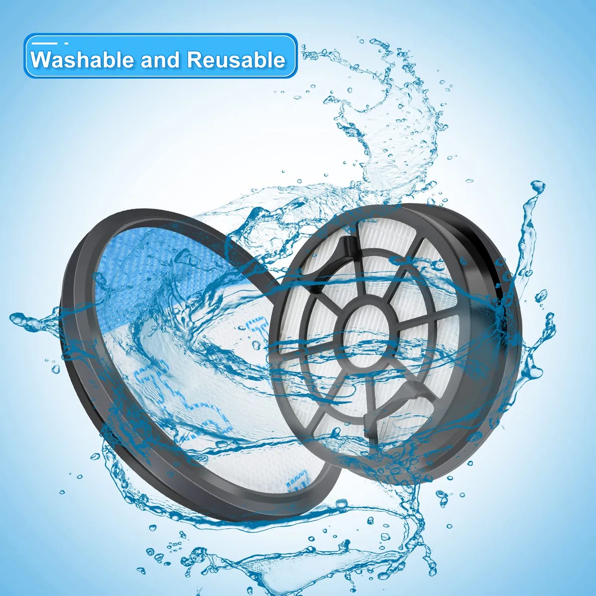 4 Pezzi Filtro per Rowenta Swift Power Cyclonic Aspirapolvere RO2910EA RO2913EA RO2915EA RO2932EA RO2933EA RO2957EA RO2981EA,Filtri HEPA con Filtro Spugna Ricambio di Accessori ZR904301