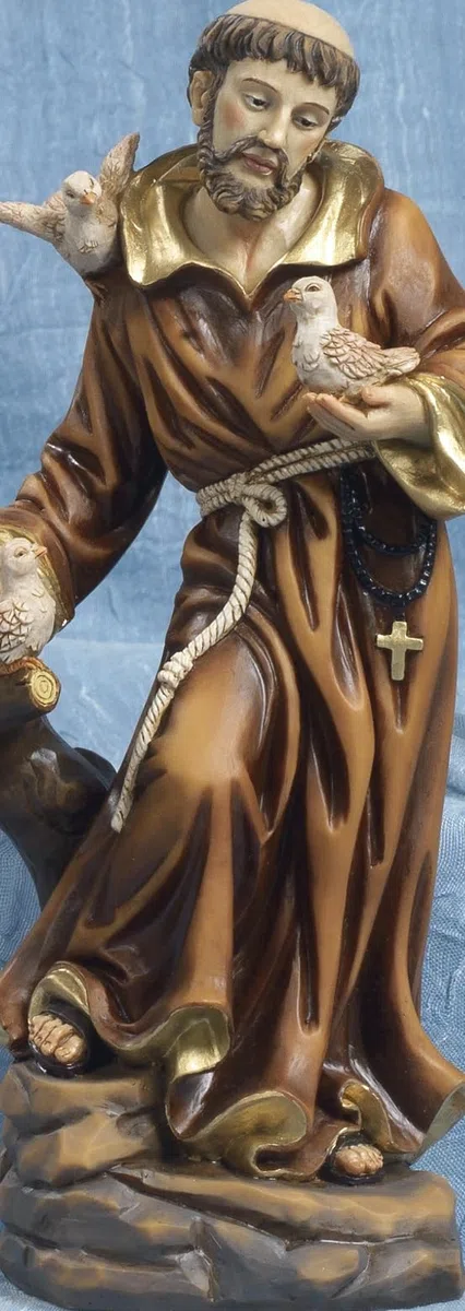 Paben Articoli Religiosi Statua San Francesco in Resina 14cm
