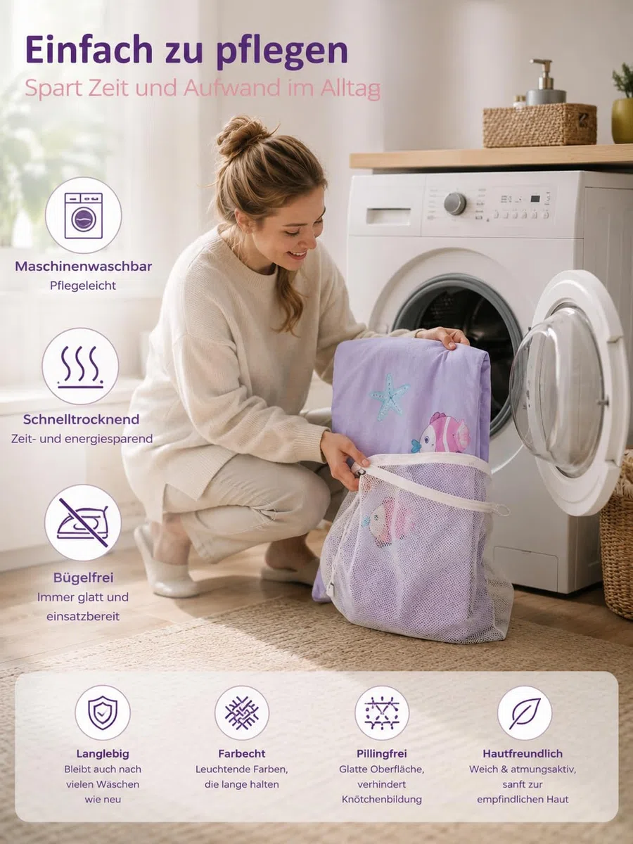 Copripiumino Singolo Unicorno per bambina, set piumone unicorno morbido in microfibra, stampa cartone animato 135x200 + federa 50x80