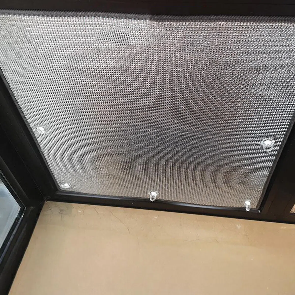 Pellicola Anticalore per Vetri Finestre,Pannello Termoriflettente,Pellicola Isolante Riflettente in Alluminio,Interno,Esterno,con Ventosa,Riutilizzabile,Personalizzabile (65cm x 120cm)