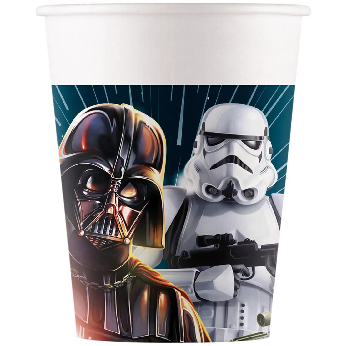 Procos 10215307DY - Set per feste Star Wars Galaxy, stoviglie monouso da 46 pezzi per feste di compleanno e feste a tema per bambini, decorazione della tavola