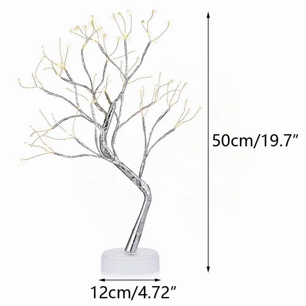 Nuptio Albero Betulla Luci: Ramoscello Bonsai Albero 1.6 Ft Albero Pasqua Natale Alberi Illuminati La Decorazione Festa A Casa Compleanno Compleanno Arredamento Interno (Luce Bianca Calda, 1 Pezzo)