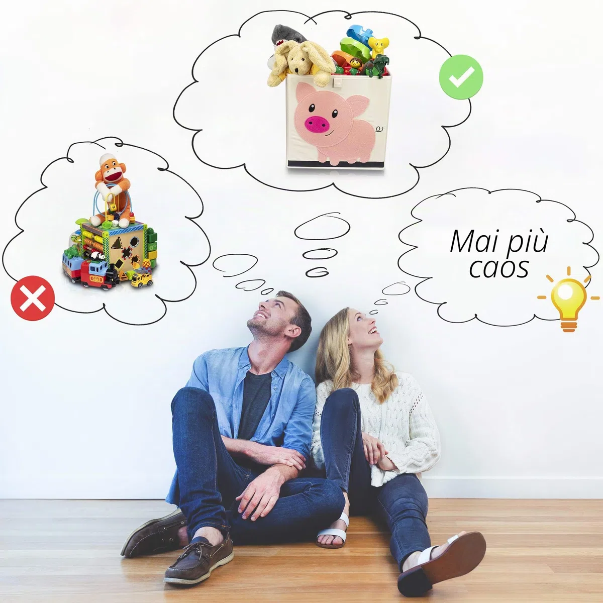Scatola portaoggetti per bambini con motivo tigre, scatola giocattolo con motivo animale, adatta per scaffali cubi, scatola per la cameretta dei bambini, cestino portaoggetti per bambini