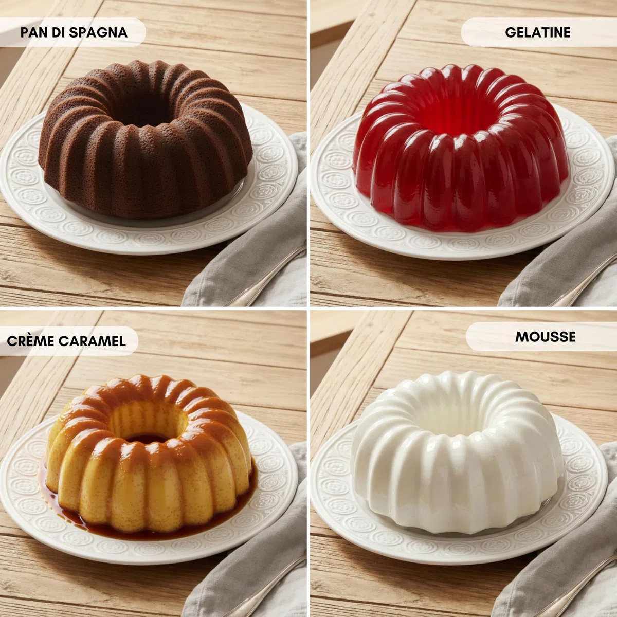 Erreke Stampo Ciambella con Doppio Rivestimento Antiaderente, Classico | Stampo Torta. Alluminio Pressofuso Resistente. Savarin Cottura Uniforme. Per Dolci Fatti in Casa