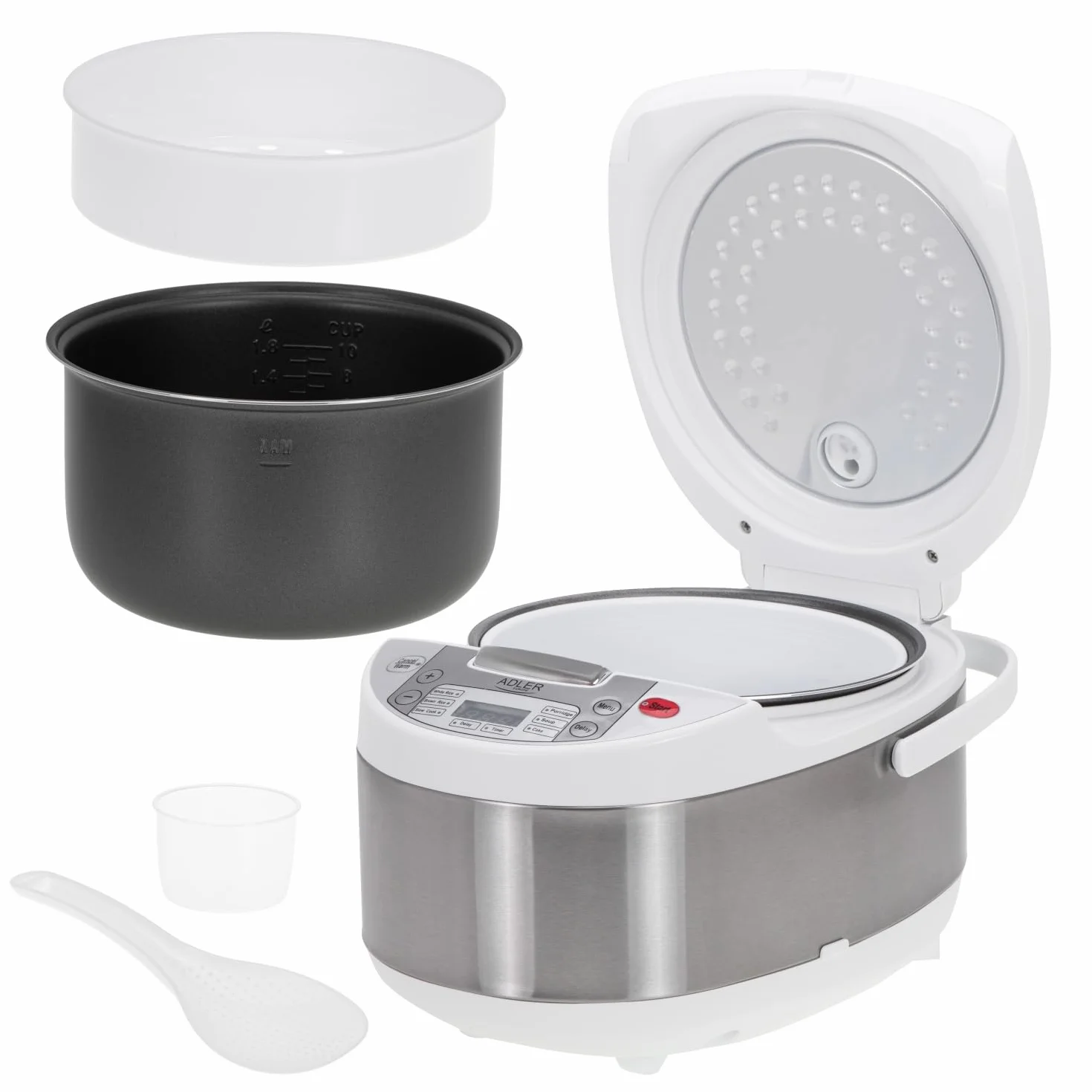 ADLER multicooker 6 in 1-3,25 L, potenza 700 W