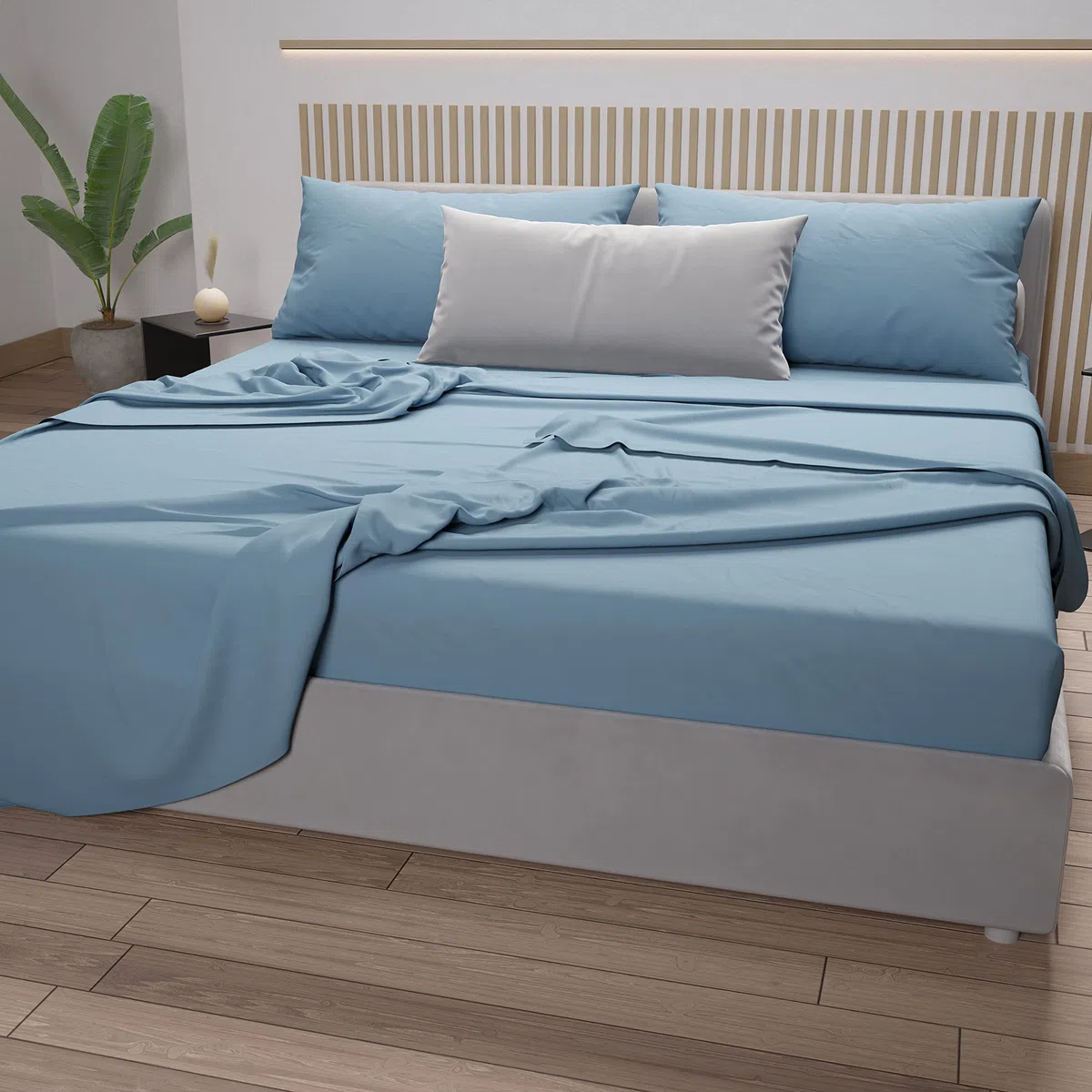 PETTI Artigiani Italiani - Lenzuola Piazza e Mezza Francese Cotone, Completo Letto Piazza e Mezza, Set Lenzuola Piazza e Mezza, Lenzuola sotto con Angoli, Lenzuola sopra e Federe, 100% Made in Italy