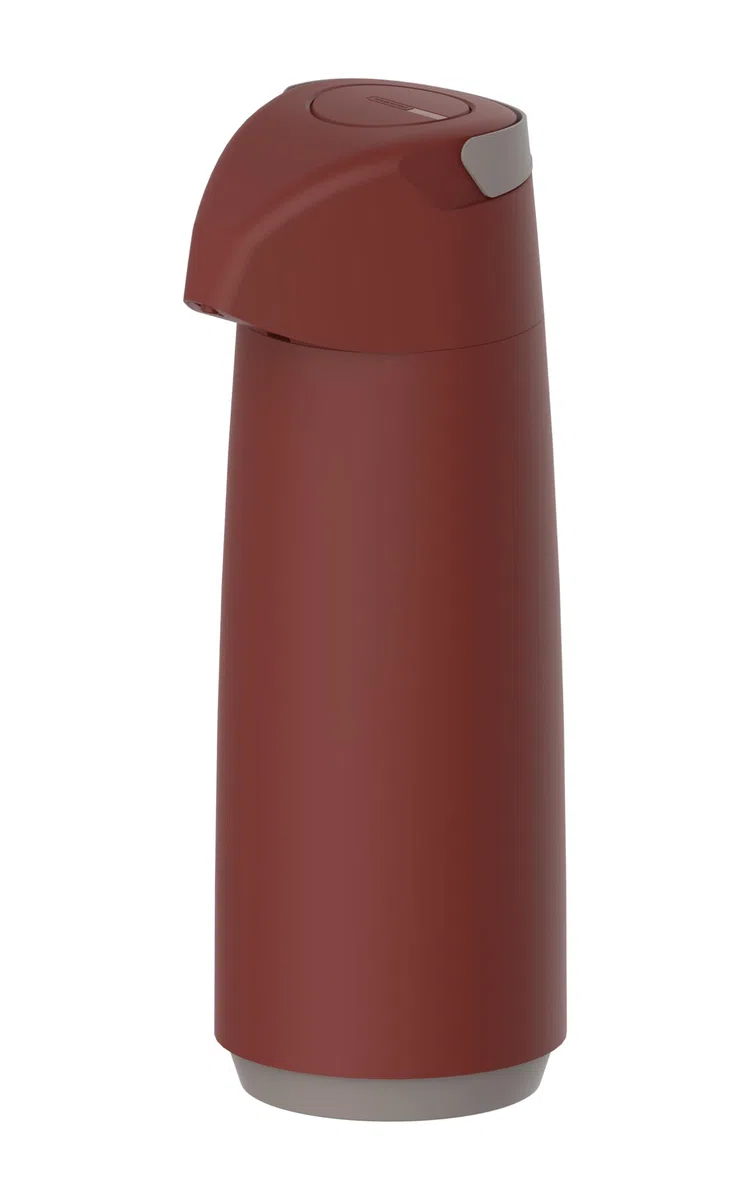 Tramontina Caraffa Termica per Bevande con Sifone Colore Rosso Exata 1,8L