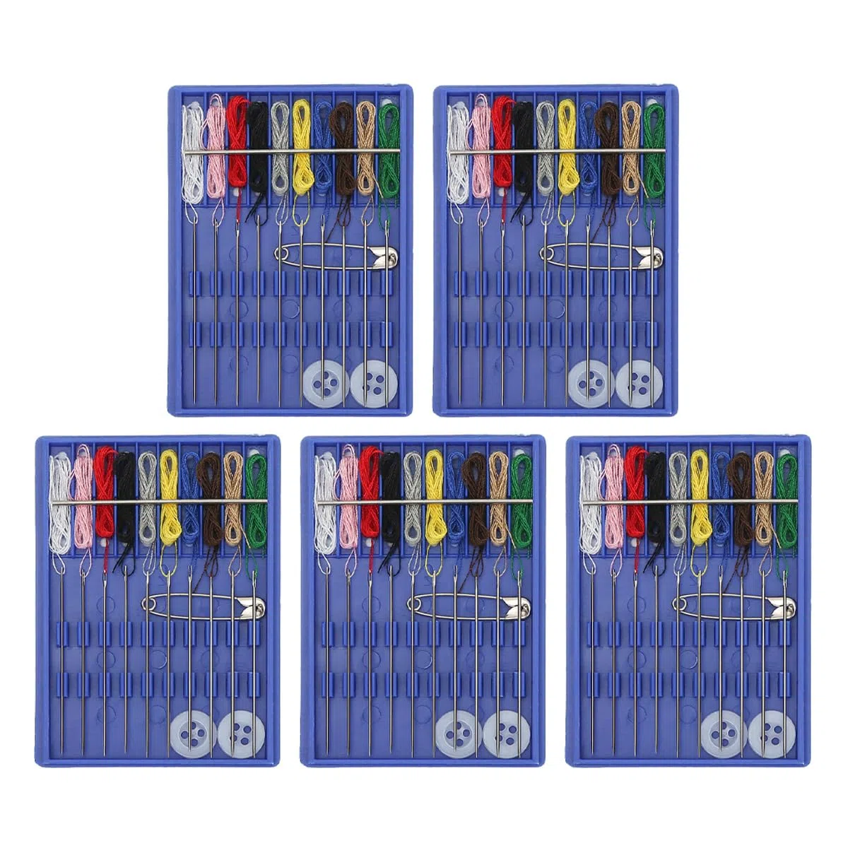 Confezione da 5 Mini Kit da Cucito Kit da Cucito Portatile da Viaggio Set di Aghi e Filo di Emergenza Kit da Cucito Compatto per Principianti Adulti Amici Famiglia Accessori da Cucito utili