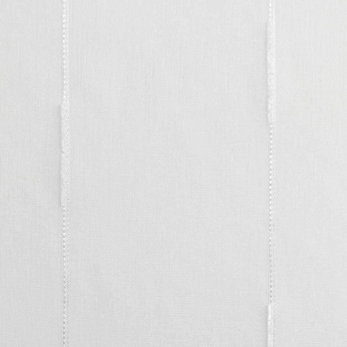 Douceur d'intérieur, Coppia di Tende con Passanti (2 x 90 x 120 cm), Linahe Bianco, Vela sabbiata con Fili di ciniglia