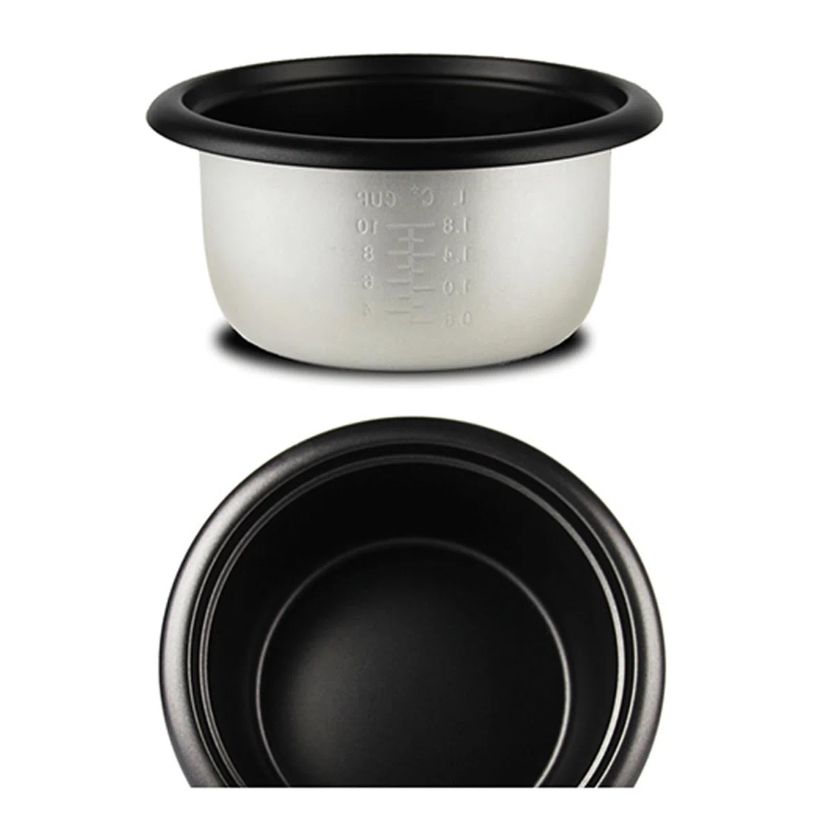 Pentole antiaderenti Ricambio per Cucina Alimenti Fodera per cuociriso Fodera per cuociriso in Alluminio Contenitore Interno Pentole Resistente Sostituzione pentole antiaderenti