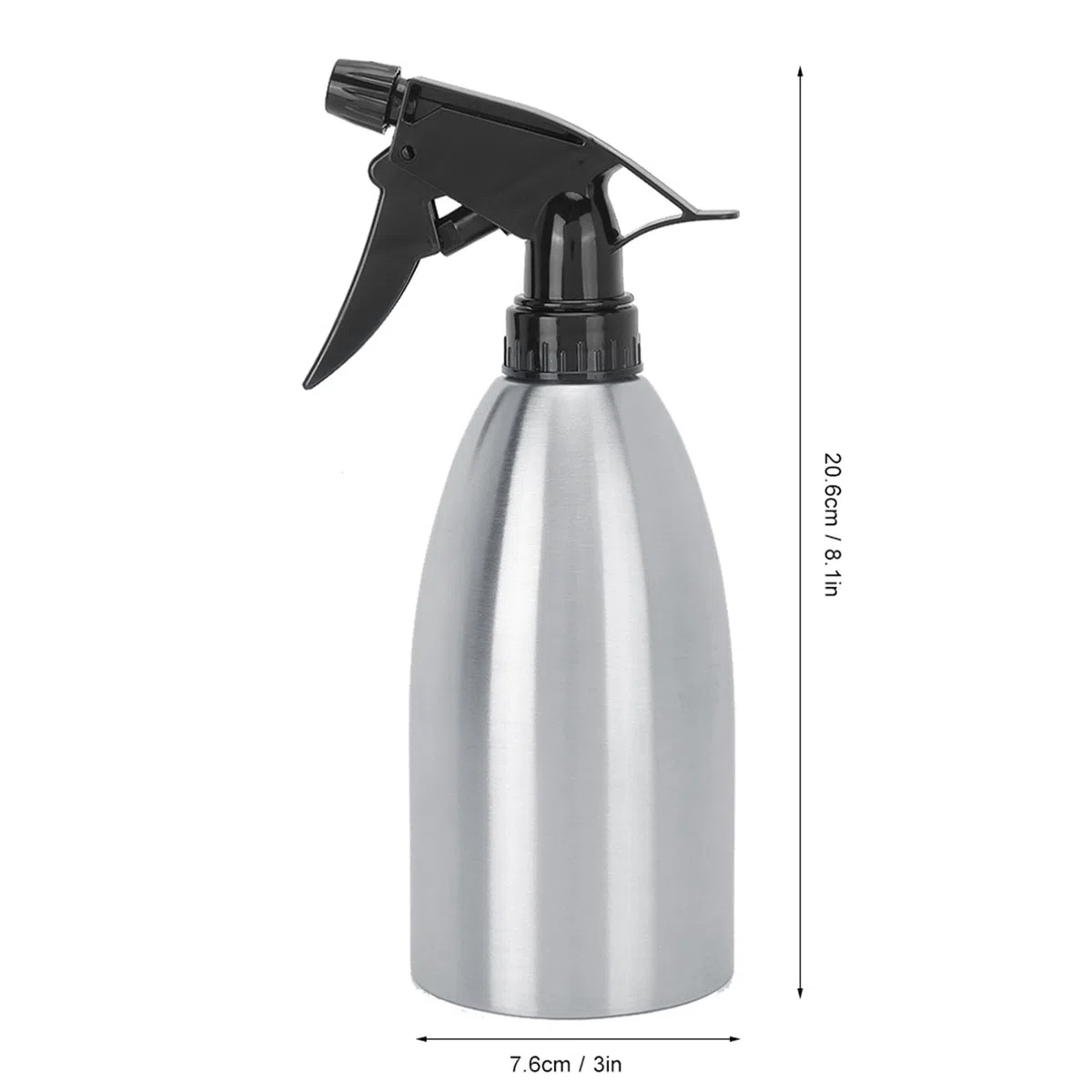 Flacone Spray in Acciaio Inossidabile, 500ml Spruzzino Piante In Acciaio Cucina Manuale Spruzzo Bottiglie Spray per Giardinaggio Cucina Grigliate
