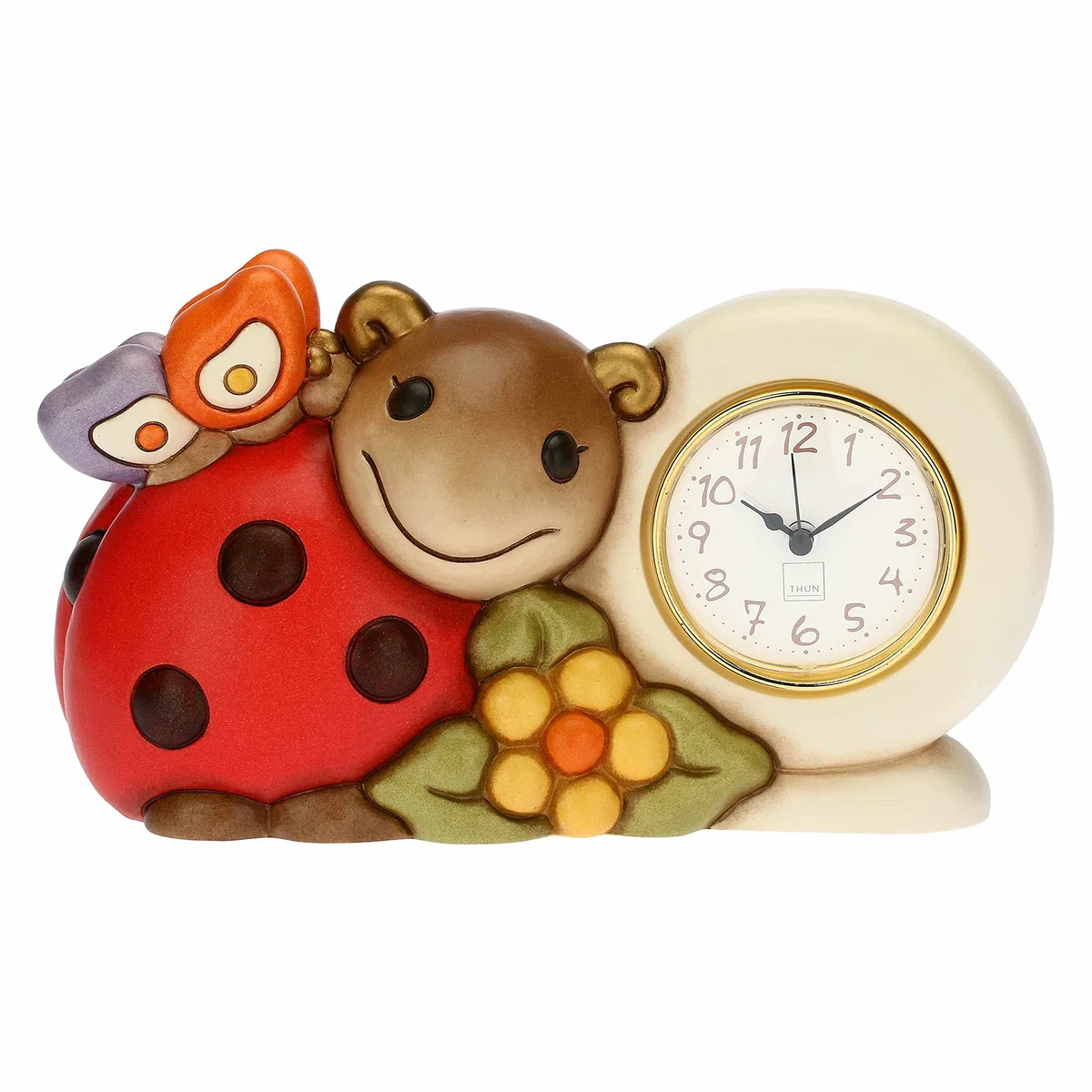 THUN - Orologio da Tavolo con Coccinella