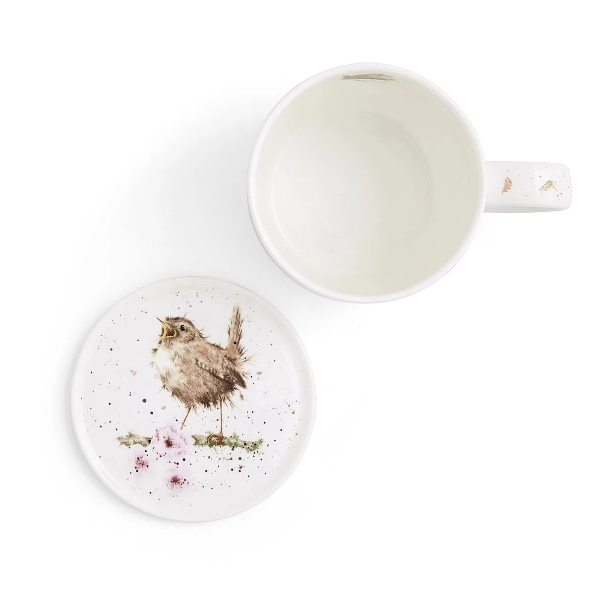 Wrendale by Royal Worcester - Tazza e sottobicchieri con uccelli, multicolore