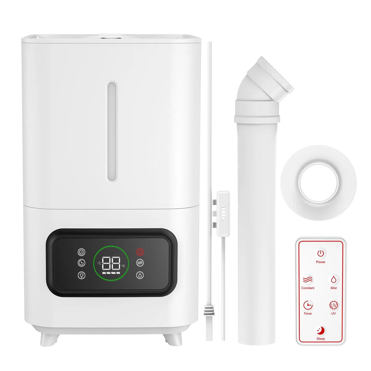 PKBD Umidificatore per piante, 6 l, Smart Umidificatore Grow Box,con umidità regolabile, funzione timer per la crescita delle piante, umidificatore per camera da letto/soggiorno/impianto interno