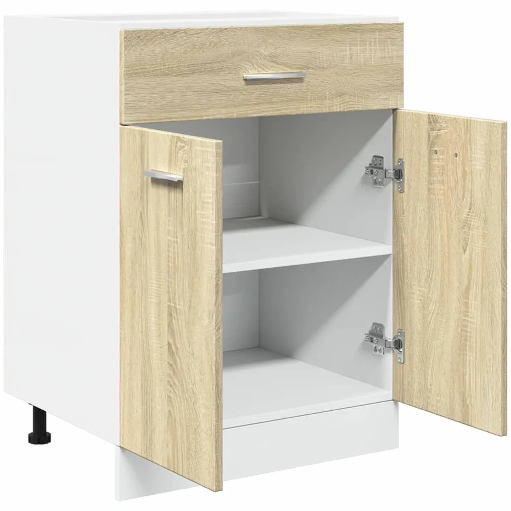vidaXL Armadio Inferiore Cassetto “Lyon” Rovere Sonoma 60x46x81,5
