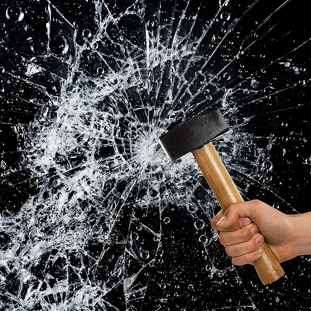 Shackcom Pellicola autoadesiva per finestre, protezione da schegge, pellicola di sicurezza per finestre, per protezione di sicurezza, 30 x 200 cm, trasparente